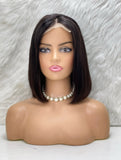 CLOSURE BOB WIG CHÂTAIN FONCÉ