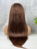 FRONTAL LACE WIG MARRON FONCÉ