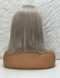 FRONTAL LACE BOB WIG GREY