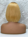 CLOSURE BOB WIG BLOND TIE/DIE