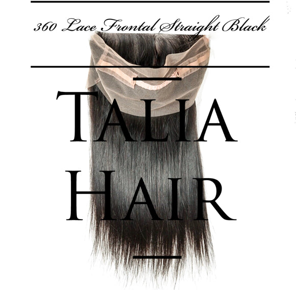 360 Lace Straight Black #1B