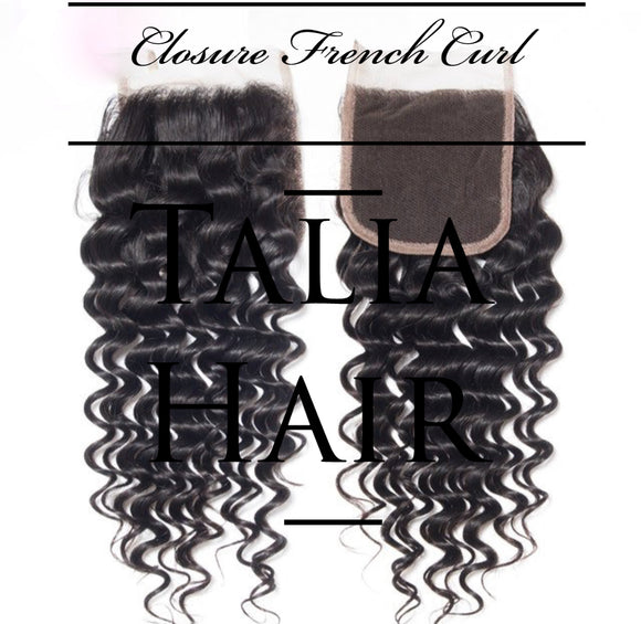 CLOSURE French Curl Black #1B