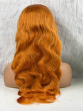 FRONTAL LACE WIG WAVY BLOND MIEL