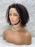 FRONTAL LACE WIG FRENCH CURL CHÂTAIN FONCÉ