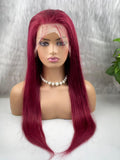 FRONTAL LACE WIG STRAIGHT ROUGE