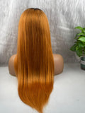 FRONTAL LACE WIG STRAIGHT BLOND MIEL