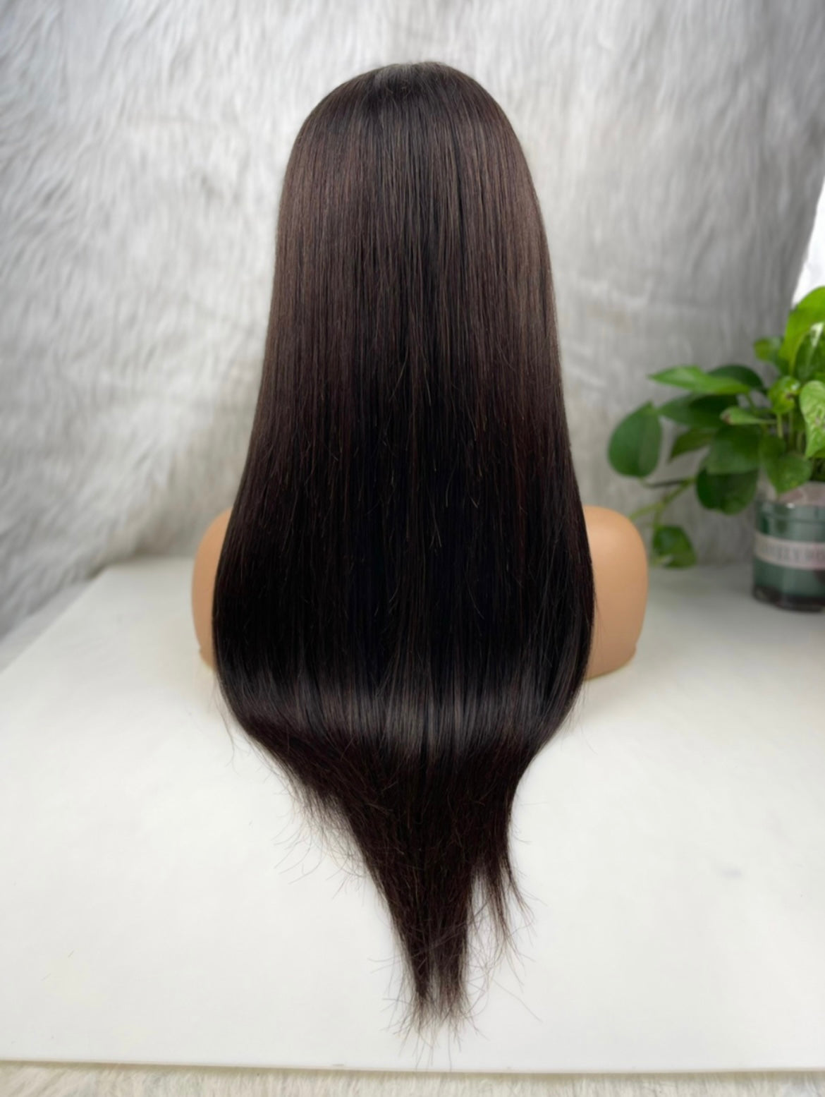 Perruque Femme Longue Châtain Cuivré Dalila 31 - Synthétique, Bonnet Moyen, Neuve étiquetée