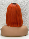 BAND SILK WIG ORANGE /RACINE FONCÉ